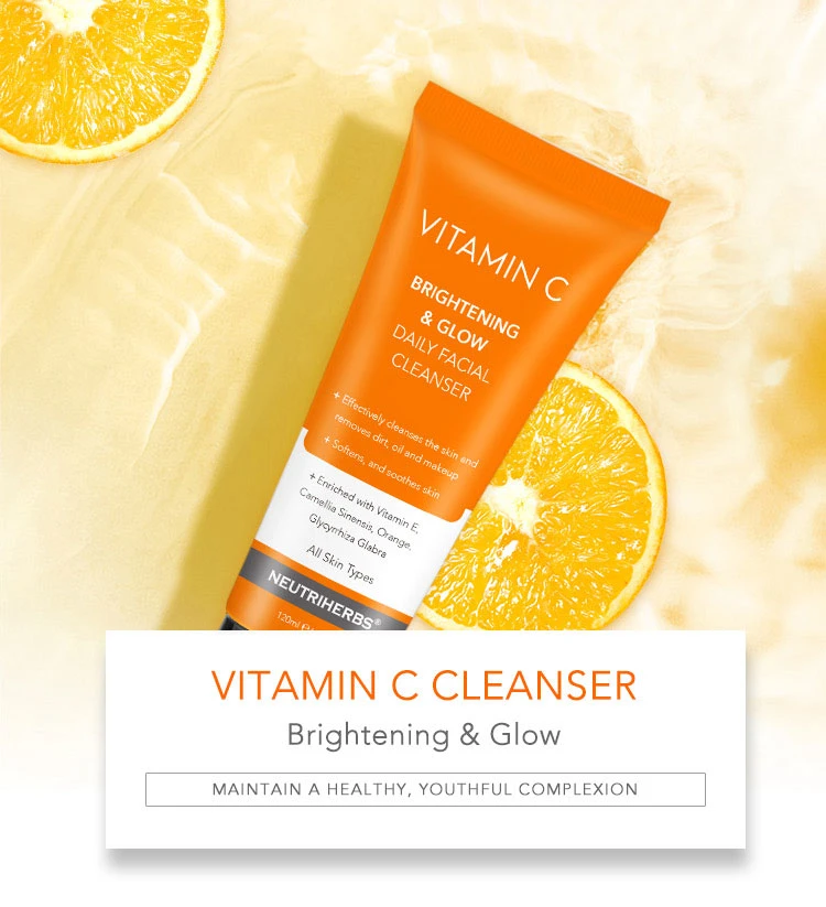 Private Label Skin Care All Skin Types Vitamin C Face Cleanser